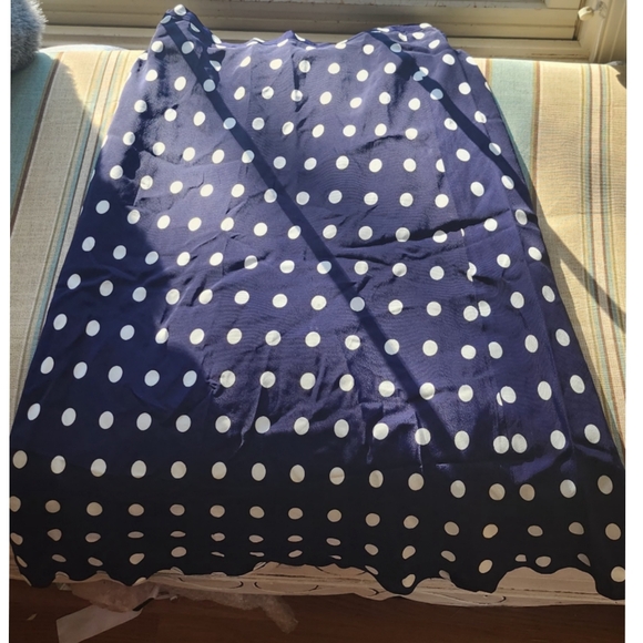 Navy polkadot skirt from DKNY size 4 - Picture 3 of 5
